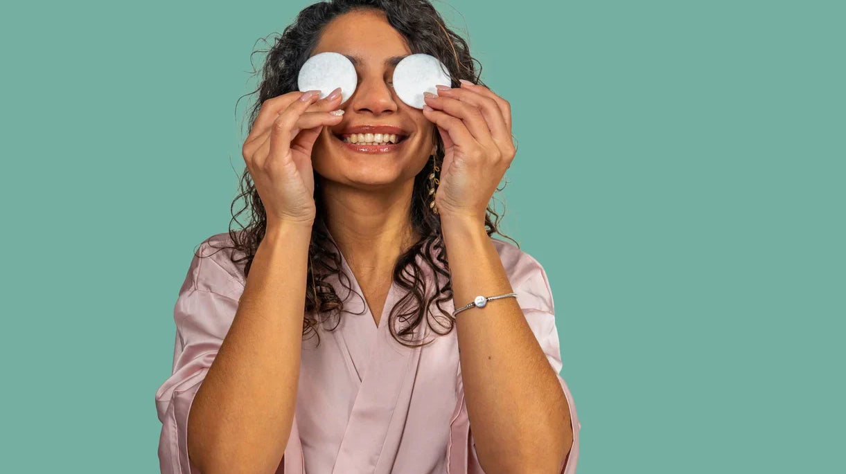 Woman doing her Spring Eye Care Routine