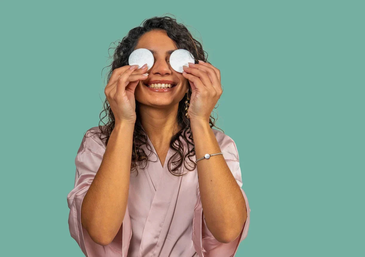 Woman doing her Spring Eye Care Routine
