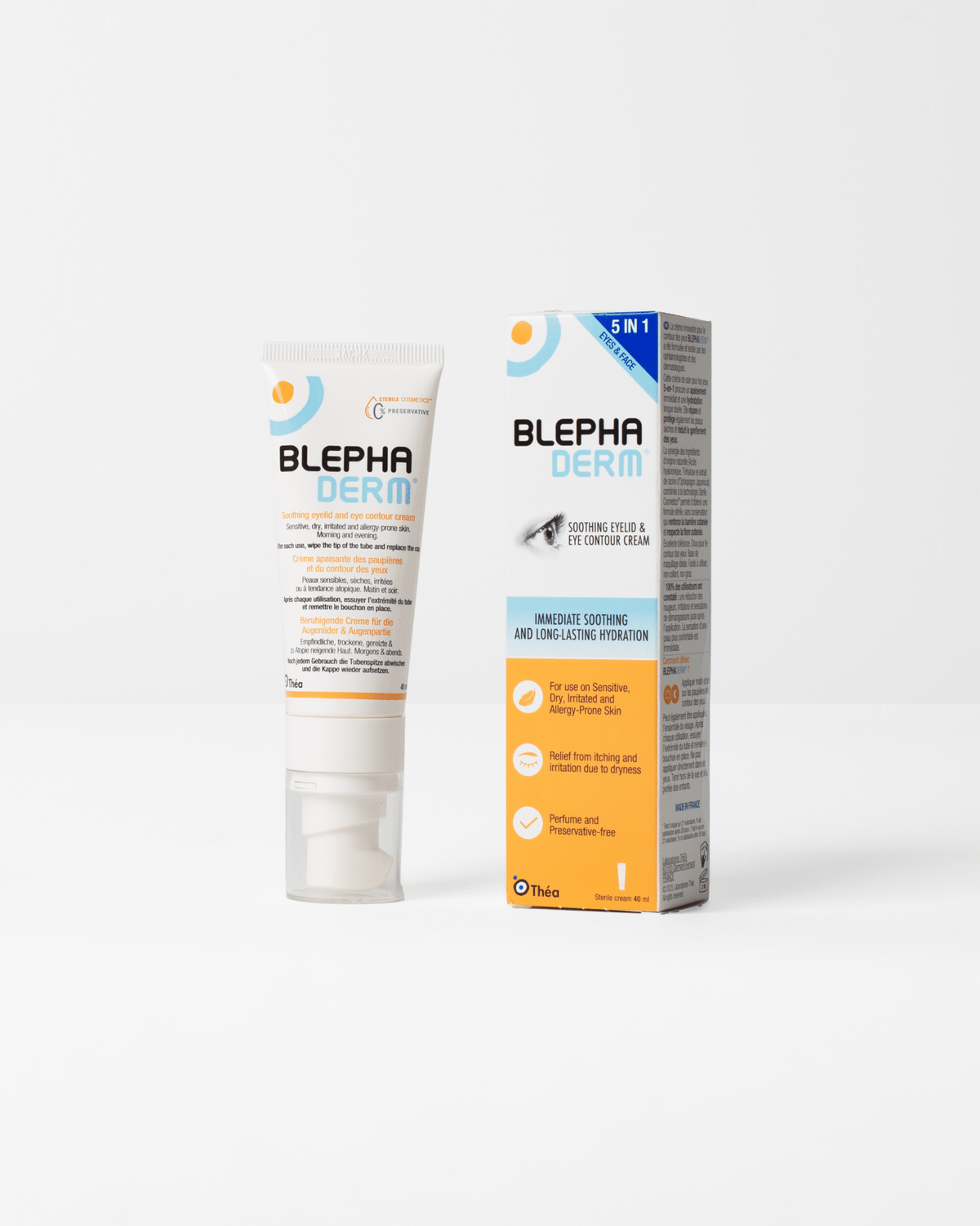 BlephaDerm eyelid care cream box
