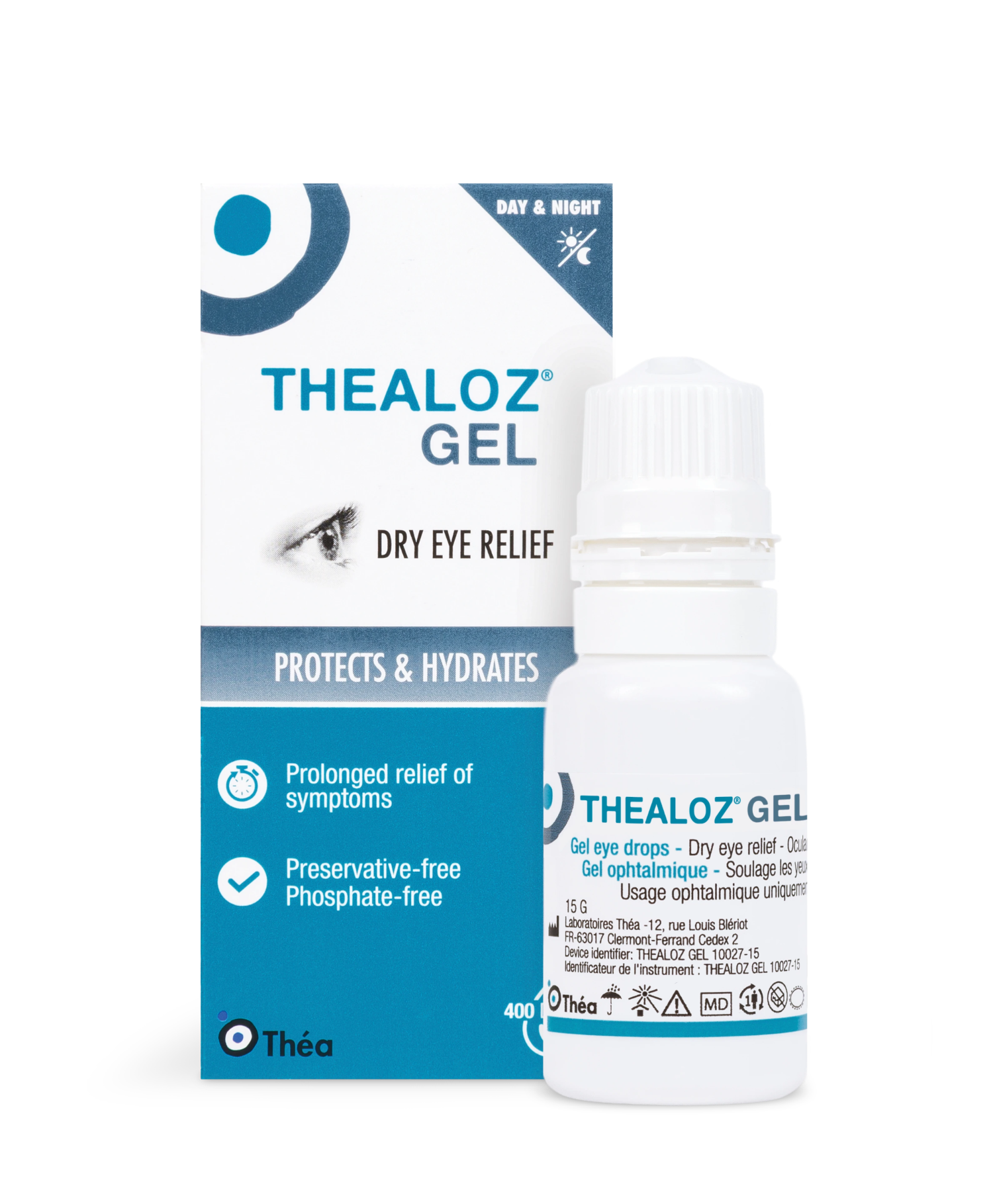 Thealoz Gel preservative-free eye gel bottle by Laboratoires Théa
